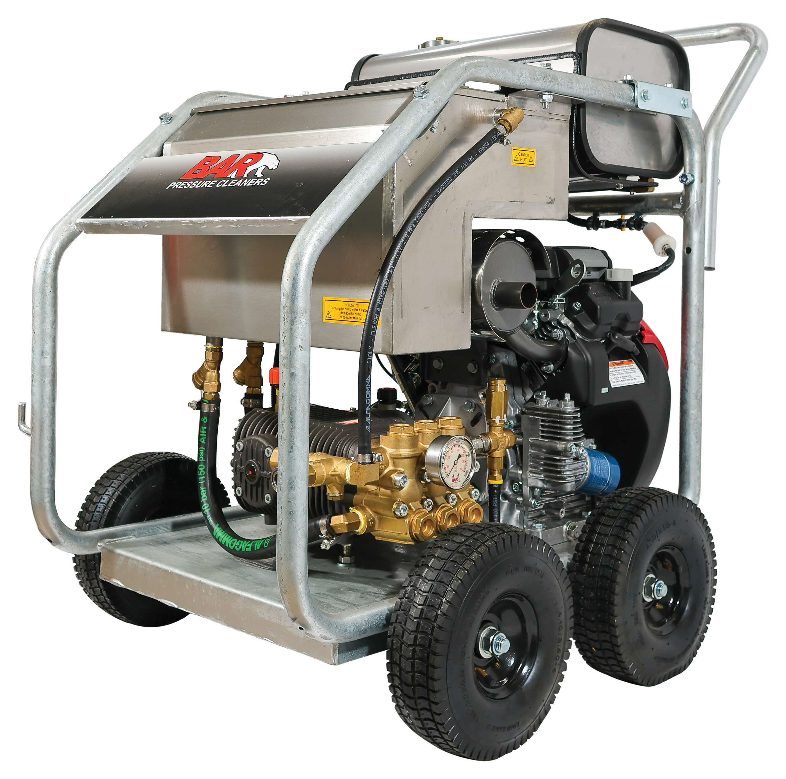 Cold Petrol Pressure Cleaner 7,300 PSI @ 27 L/min with Tank [120 BAR7027CG-HEJMT]