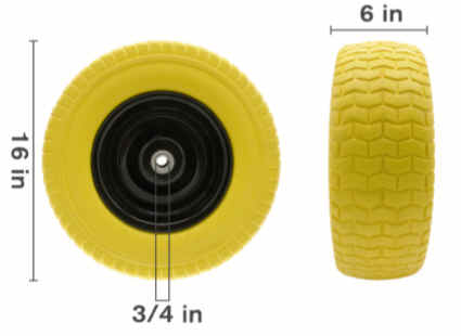 Wheelbarrow Wheel 16 x 6 [125 51.160.600]