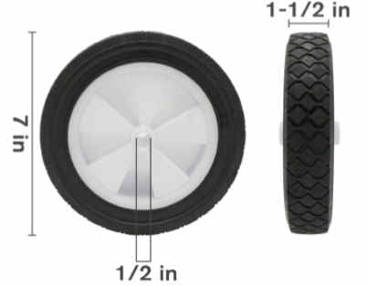 Wheel Plastic 7 inch [125 51.435.007]