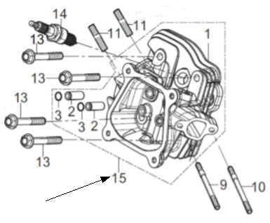 HEAD SUBASSEMBLY, CYLINDER