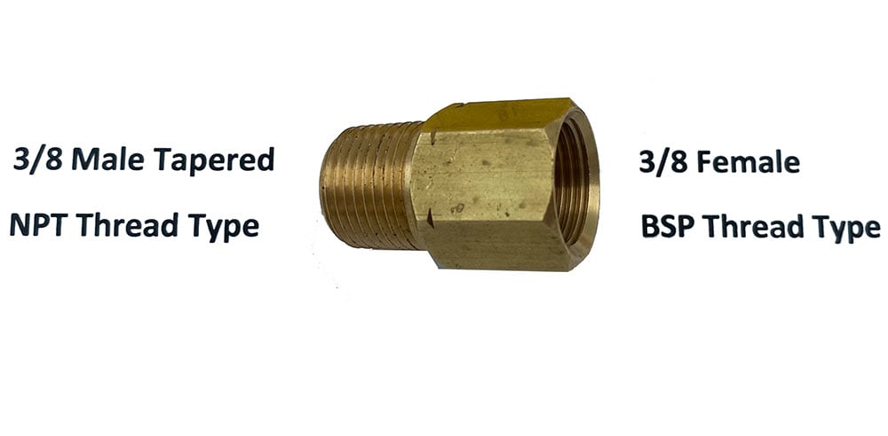 F Adapt 3/8MNPTx3/8FBSPT Brass [165 01-7207A]