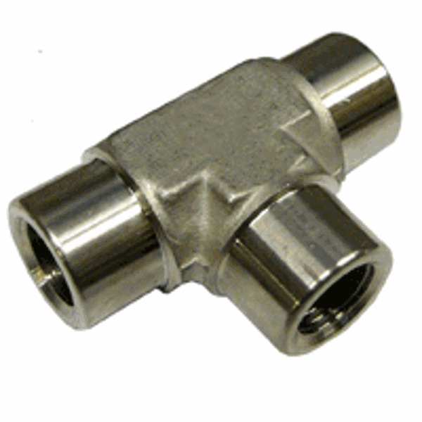 F Tee FFF 1/4 Inch SS 5000Psi [165 30-PFT-04R-SS]