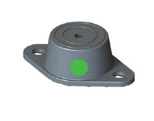 Vibration Mount - 300kg [165 NR3 Green]