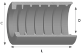 Ferrule - Blue Jetter 3/16 [165 SAB111]