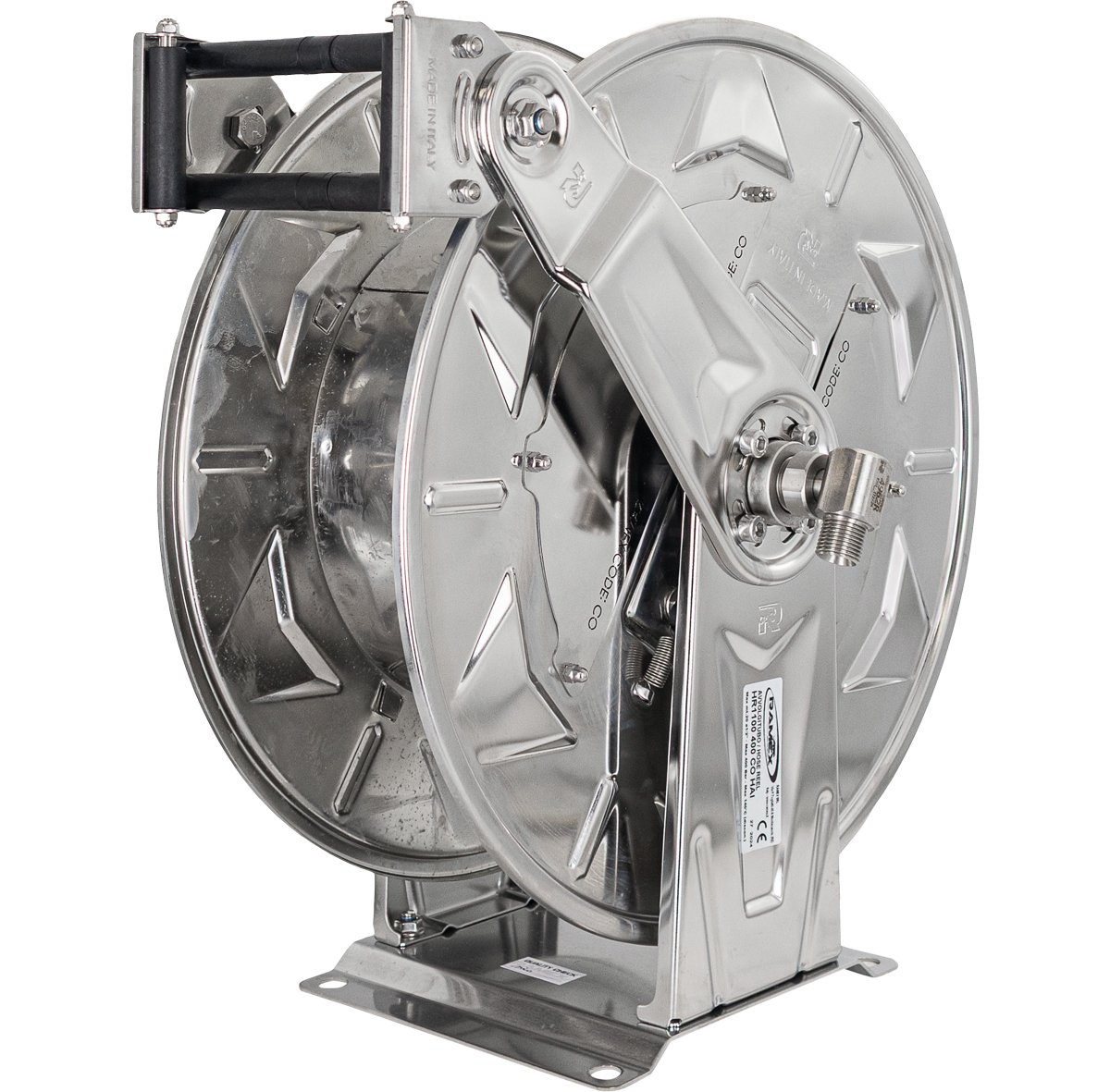 Reel Retract SS 20m + CO Plate [175 AV1100CO]