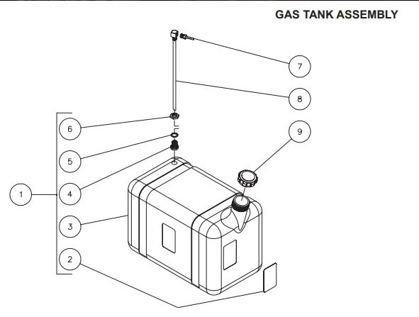 HDS Fuel Tank Assy  [HYD 850-0306]