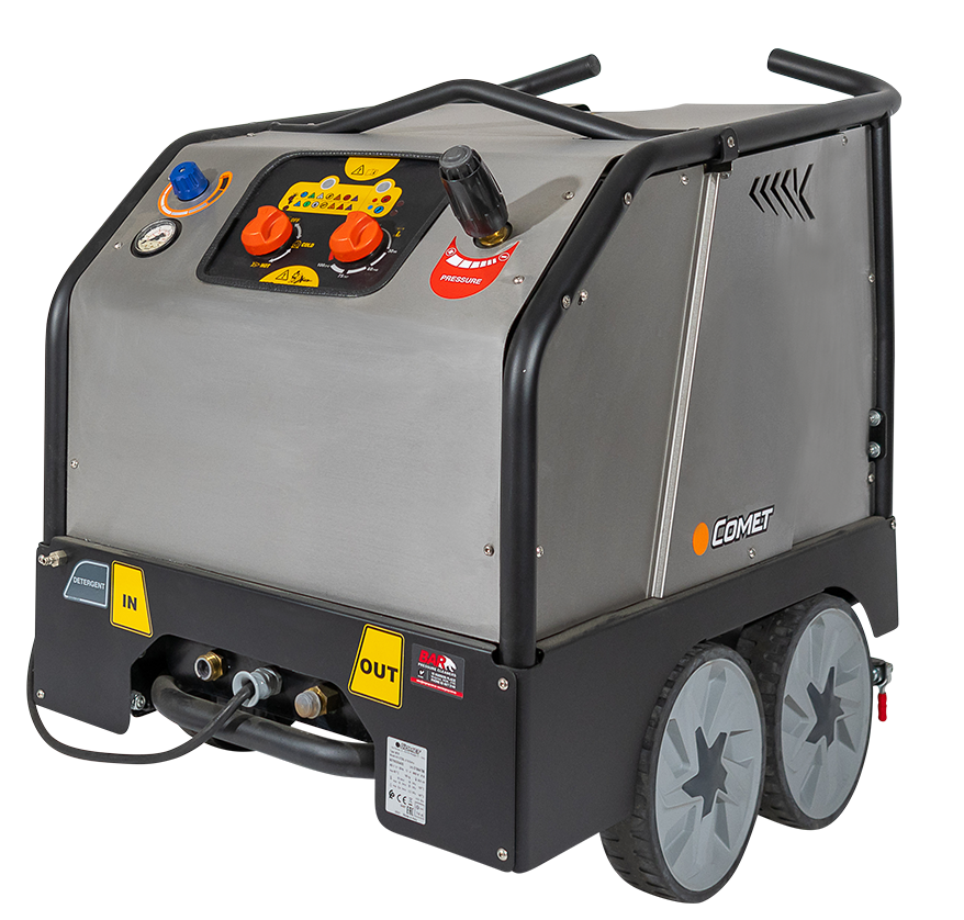 Hot Electric Pressure Cleaner – Three Phase – KP Steel Extra - BAR[108 HOT10012KS] [108 HOT10012KP]