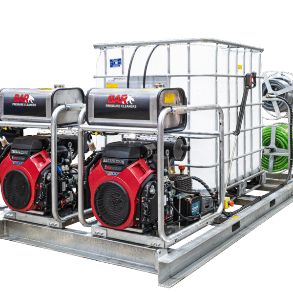 Twin Machine with Reels and IBC Tank [120 BAR4030CG-HETWIN SKID]