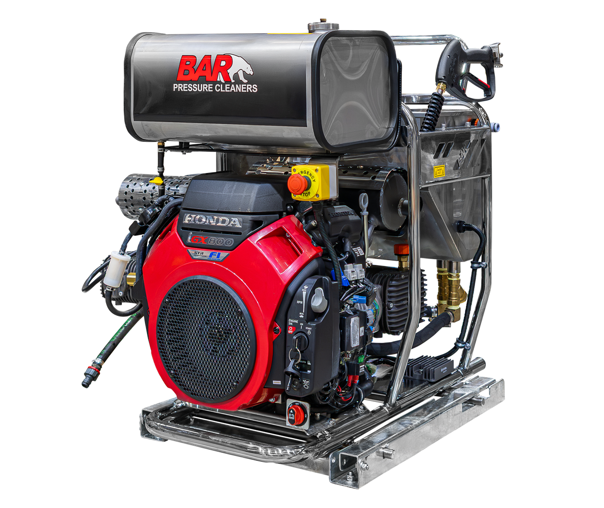 Pressure Washer 5,000 PSI - 26 L/min JMAS frame [120 BAR5030CG-HEWT]