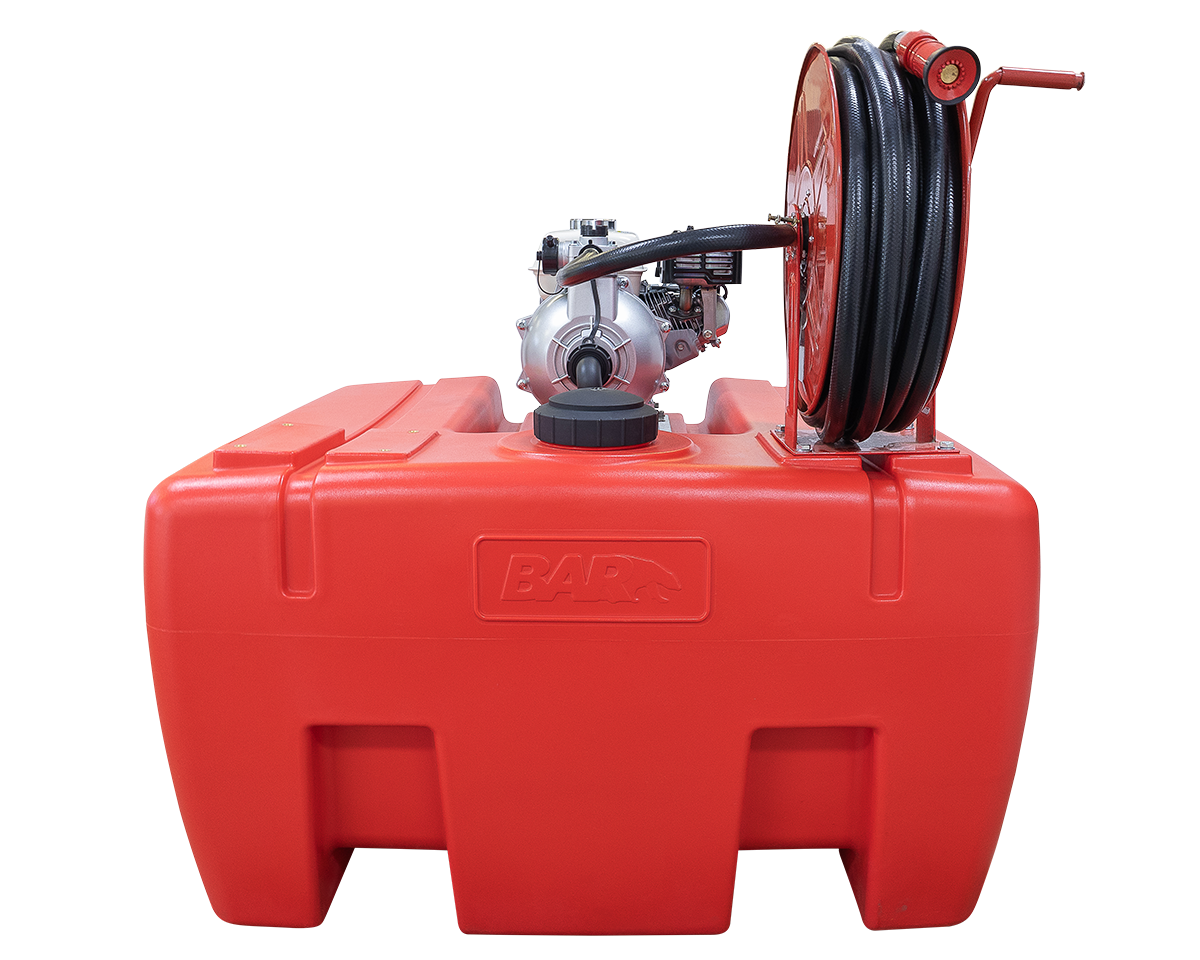 1.5" BSP Twin Fire Fighting Pump with 400 L Tank [124 HP15652-H-455]