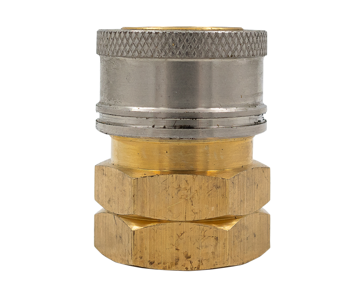 Coupler QC S/S-Brass 3/8f [125 85.300.115]