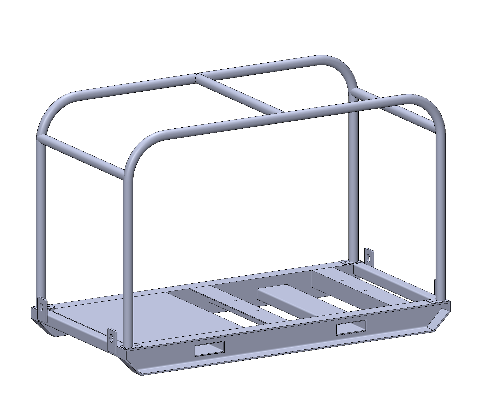 Skid Base & Roll Frame Gal [165 Frame S1600 x 800]