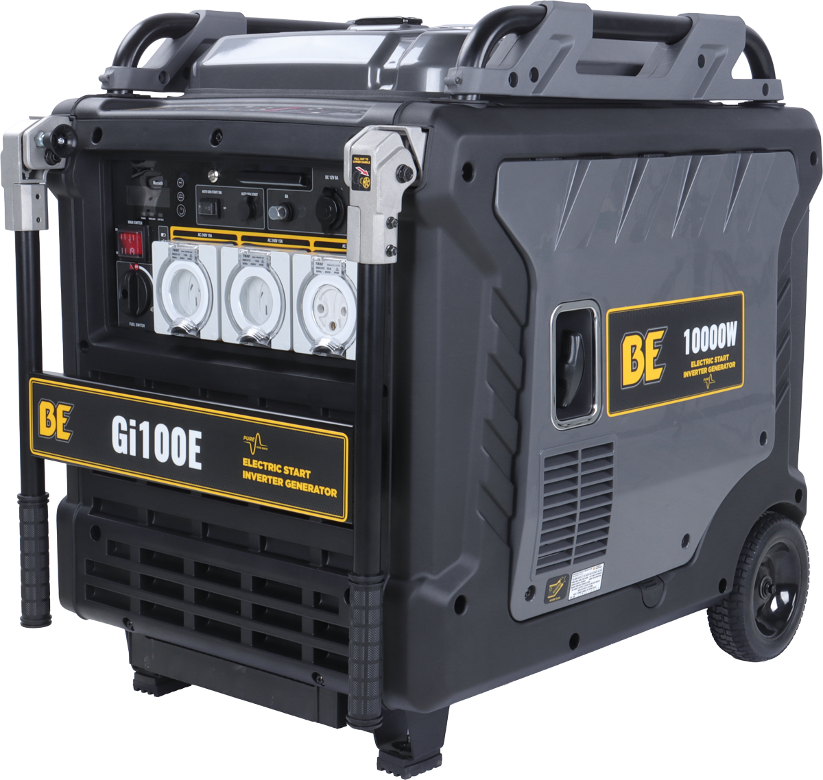 10,000W Pure Sign Wave Digital Inverter Generator - Electric, Remote & 2-Wire Start [123 GI100E]