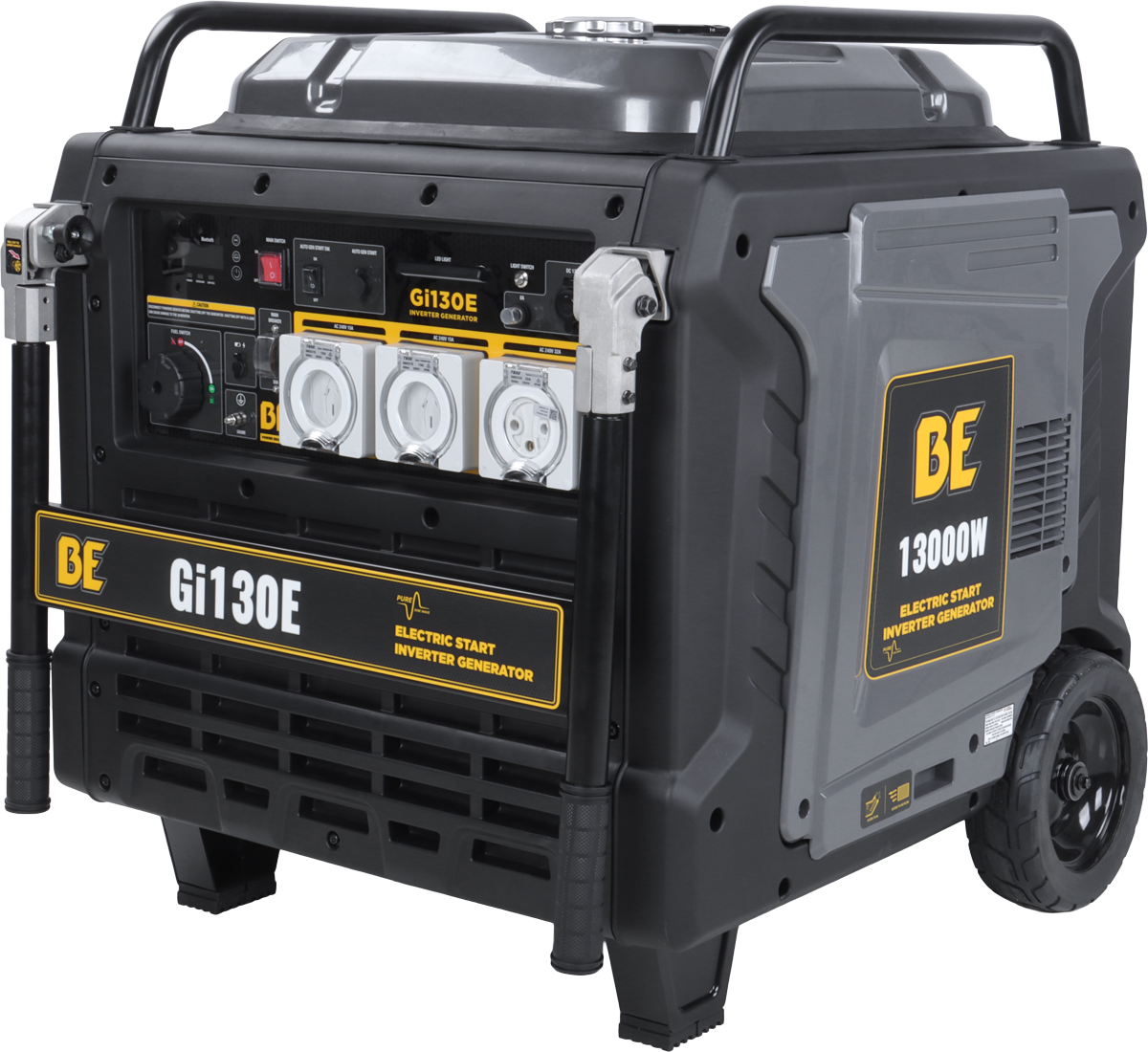 13,000W Pure Sign Wave Digital Inverter Generator - Electric, Remote & 2-Wire Start [123 GI130E]