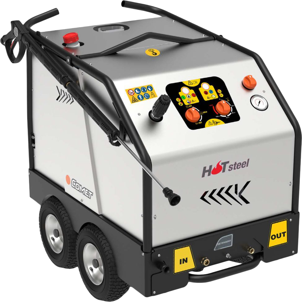 Hot Electric Pressure Cleaner – Three Phase – KF Steel - BAR[Was 108 HOT20/30 KF] [108 HOT20030 KF]