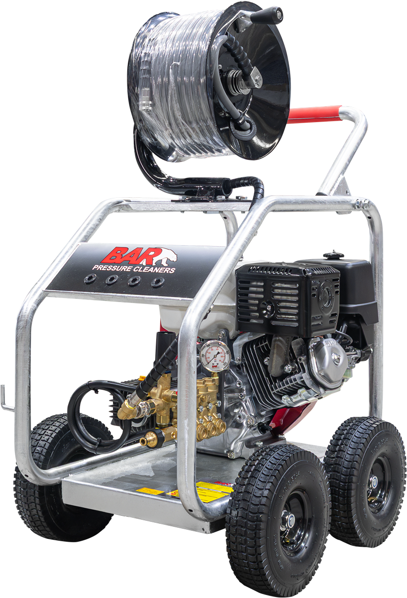 Petrol Pressure Cleaner with Hose Reel [120 BAR4013C-HJ-HR30]