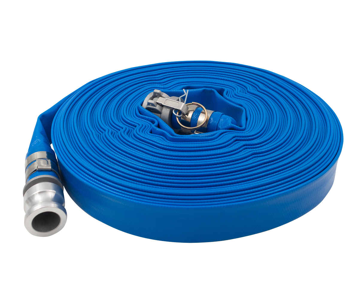1" PVC Layflat Hose w/ Camlock C & E