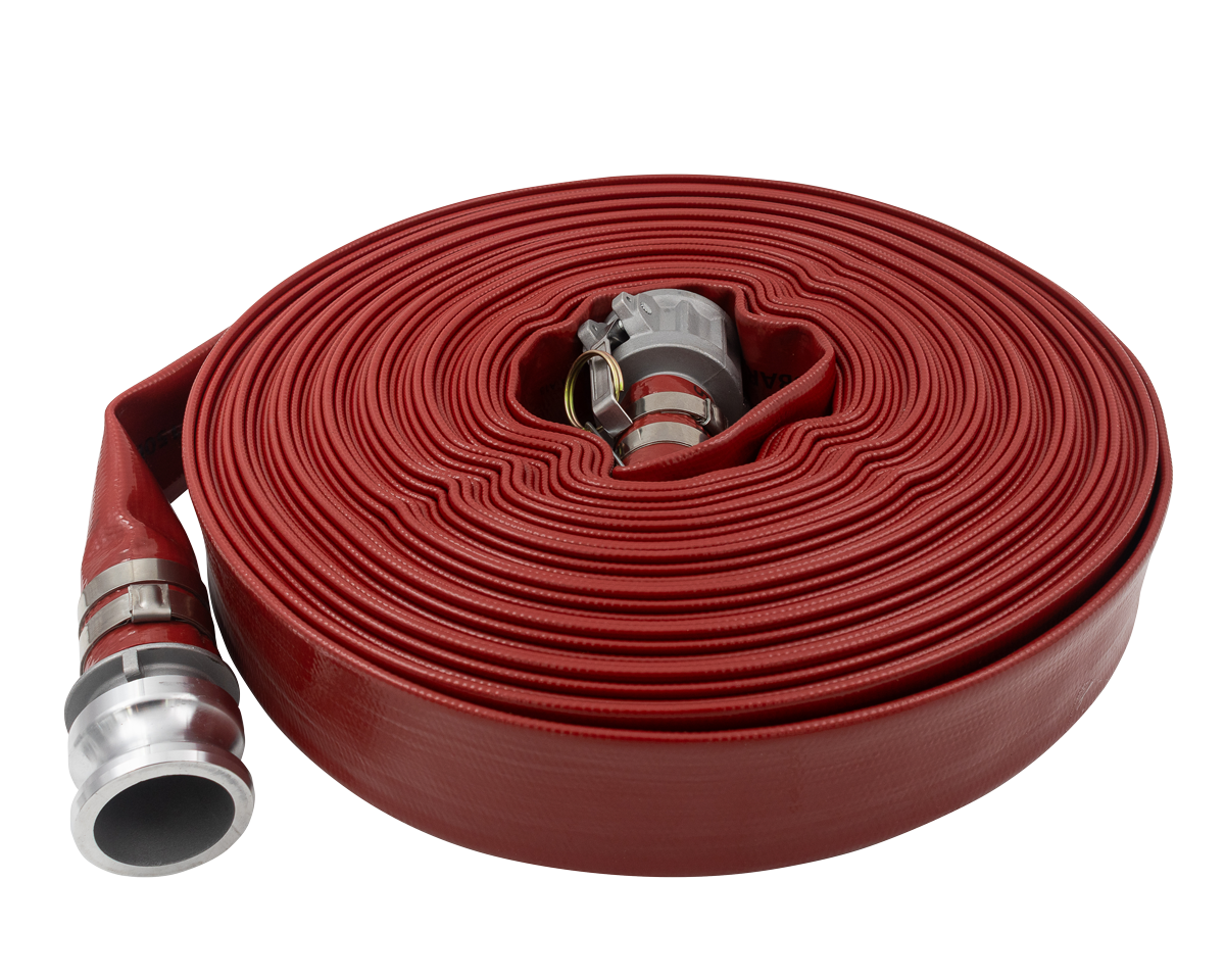 1.5" PVC Layflat Hose w/ Camlock C & E