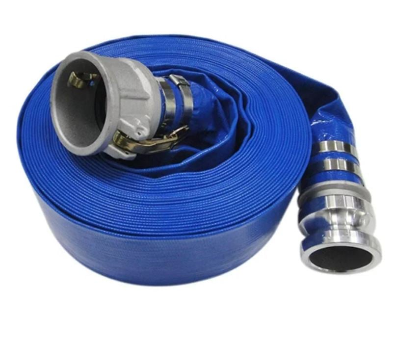 3" PVC Layflat Hose w/ Camlock C & E