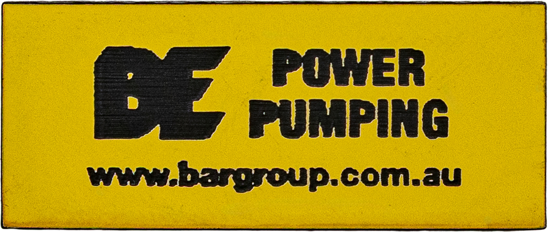 Engraved Traffolyte Power Pumping Label [125 85.804.112]