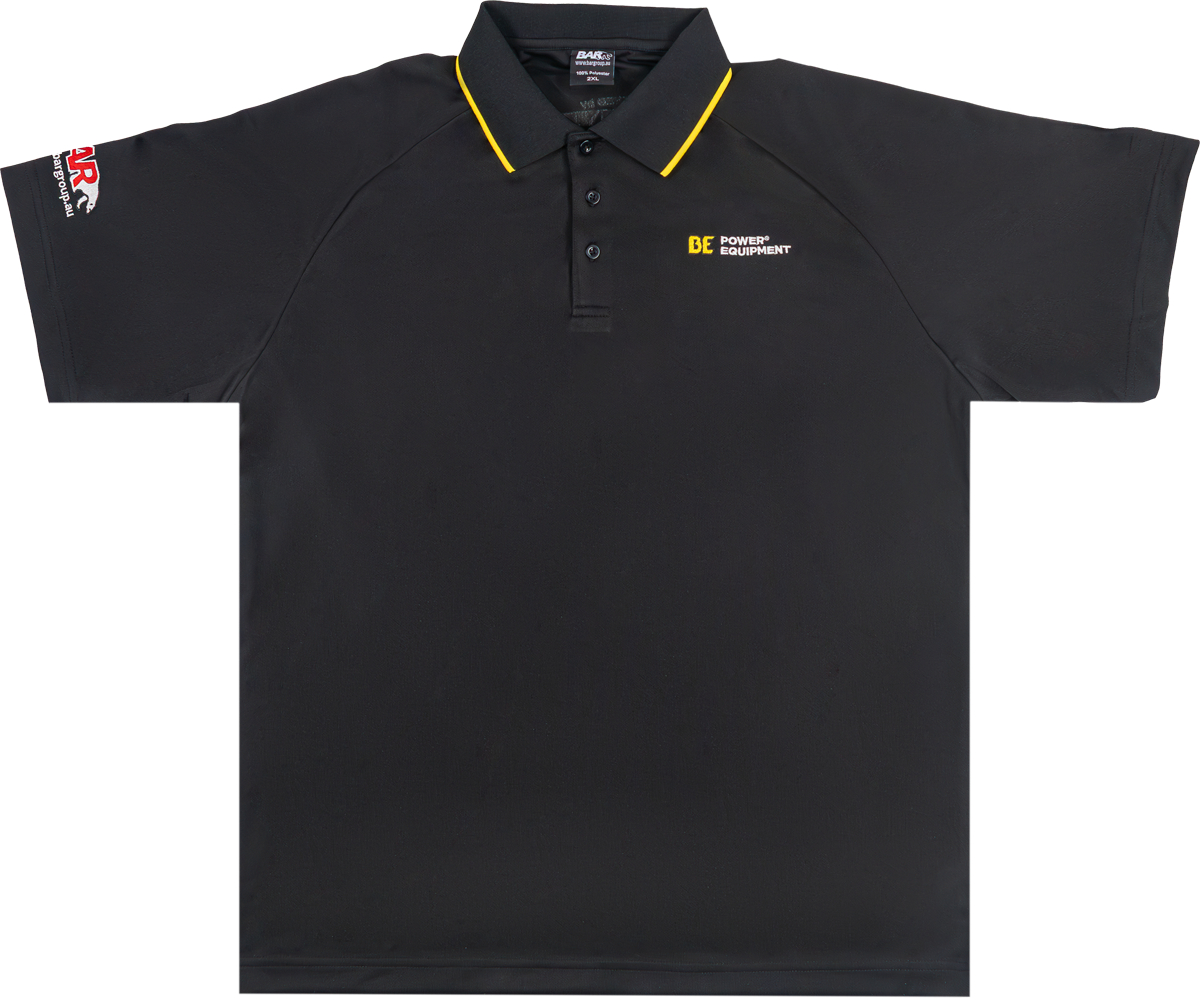 BE Black Polo Shirt