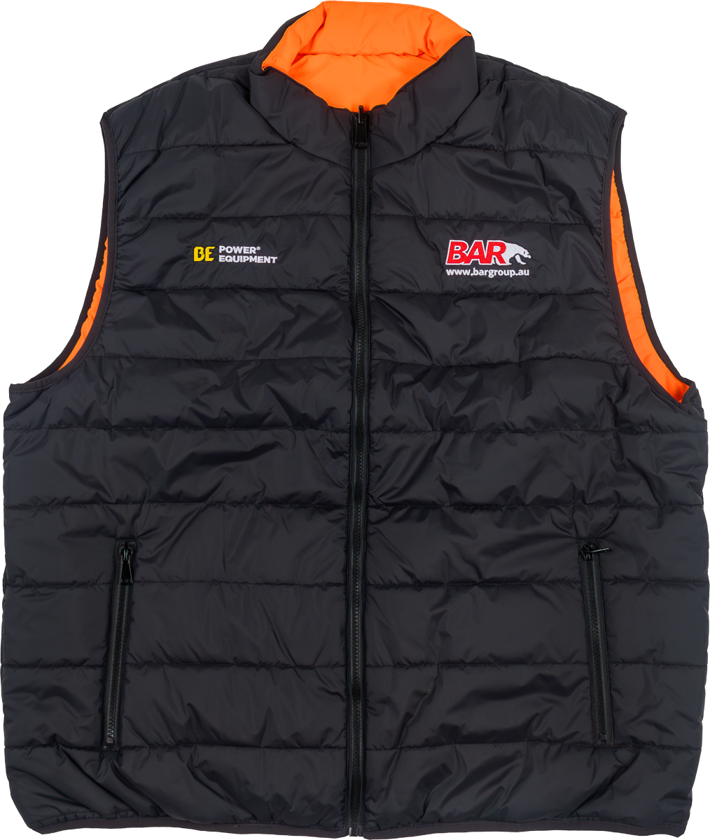 Work Reversible Vest Orange/Black