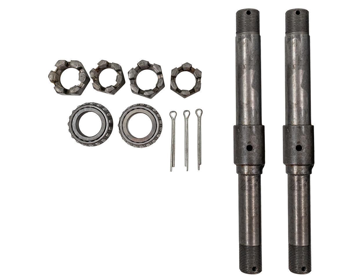 Wheel Axle Assemblies W/ Bearings & Castle Nuts [125 LS-VTL AXLE KIT]