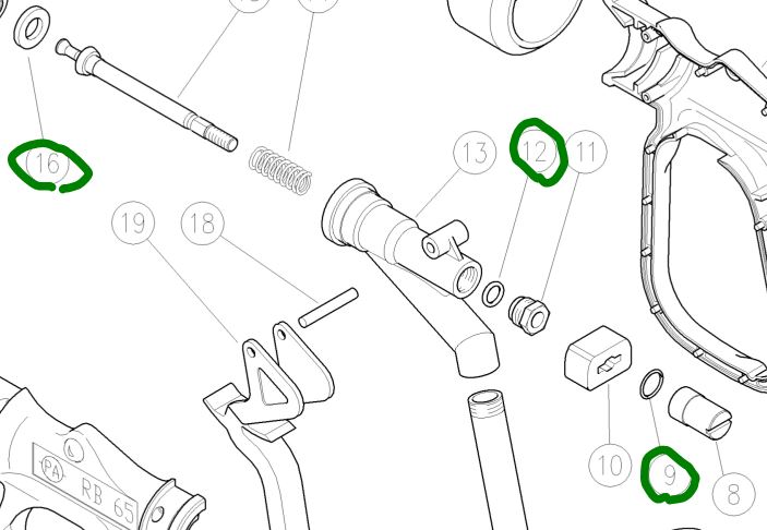 Seal Kit suit RB65 [145 30.6422.24]