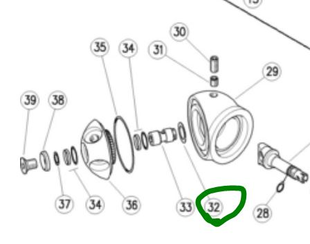 Shim ring, 8.3 x 14 x 0.3 mm  Stainless Steel - Item 32[145 80.0513.53]