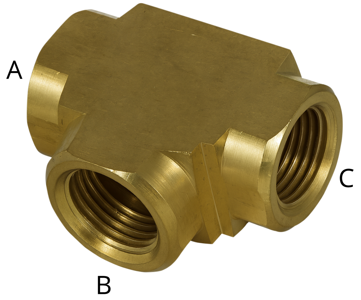 B Tee Brass [165 03293102]