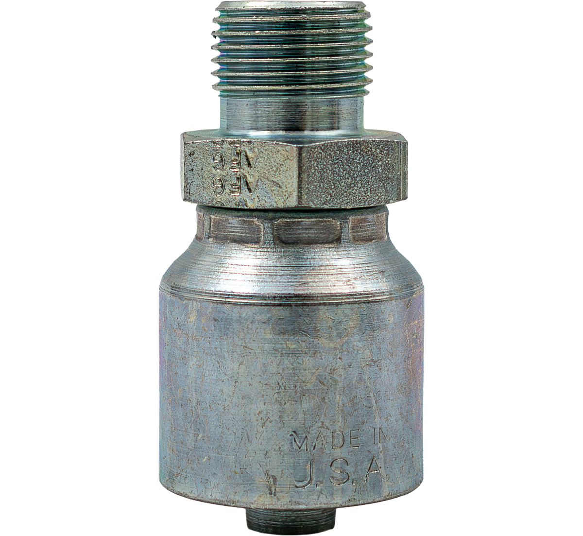 Hose Swage 3/8 Grey - Male Bsp [165 6MBSPP-6KW]