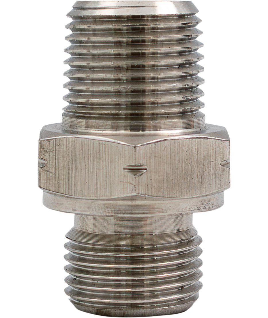 BSPP Male - NPT Male 1/4" [165 82-BPM-NPM-0404]