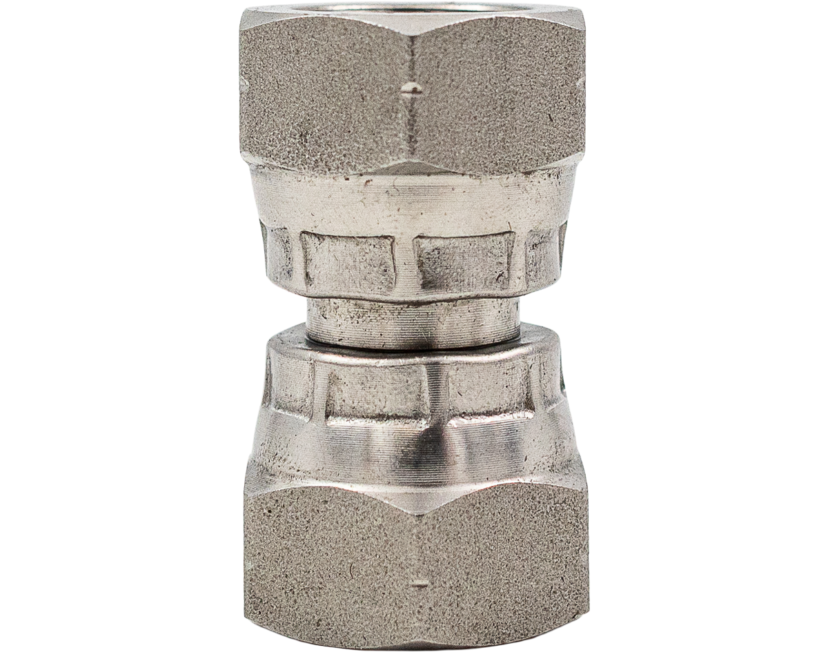 Hose Union - Straight 1/4 Fs x Fs Stainless [165 L3B-04SS]