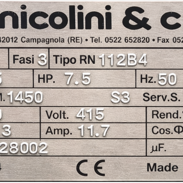 Nic 5.5kW B3/B14 [165 T41125/534BC2KO]
