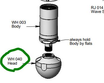 WH Warthog Head R22 was R45 [165 WARTHOG WH 040-R45]