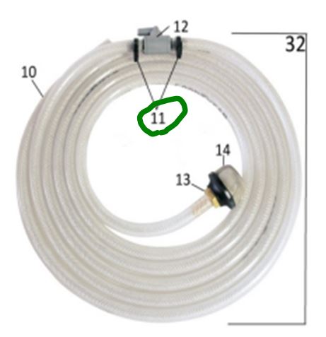 X-Jet Hose Kit Clamps for 165 XSOV - Item 11 [165 XSPDC]