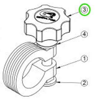 Knob, Brake [222 2660405]