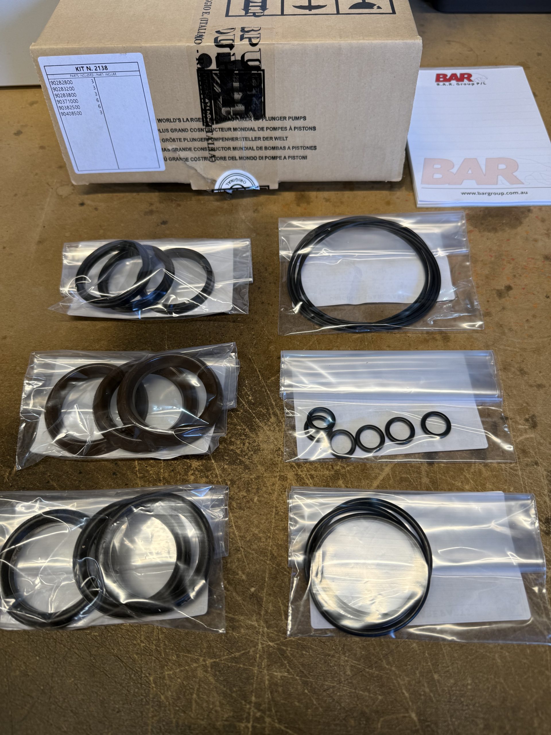 Plunger Packing Kit MW40 [222 KIT2138]