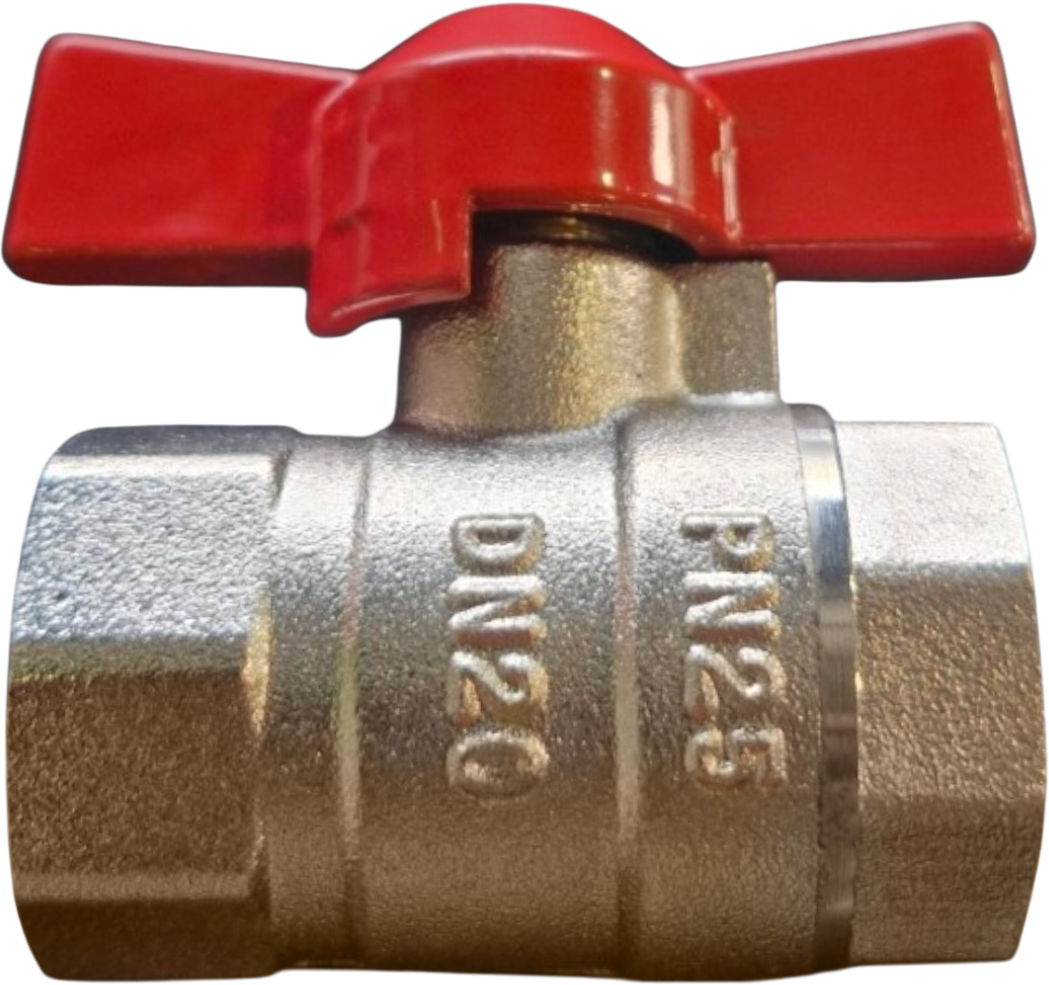 3/4 Tee Handle Brass Ball V [164 BV-T20]