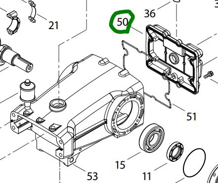 CAT Rear Cover [225 133582]