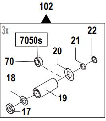 Piston Kit TW7050S [115 24090344]