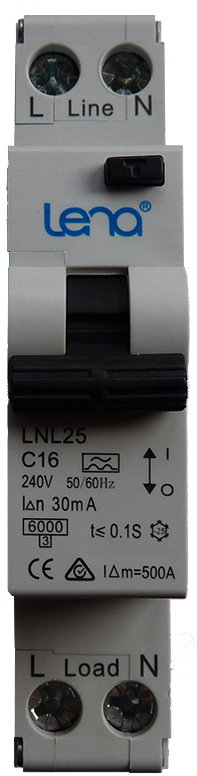 LENA RCBO 1PH C16 RCBO LENA 1PH C16A - MYW [125 85.804.610]