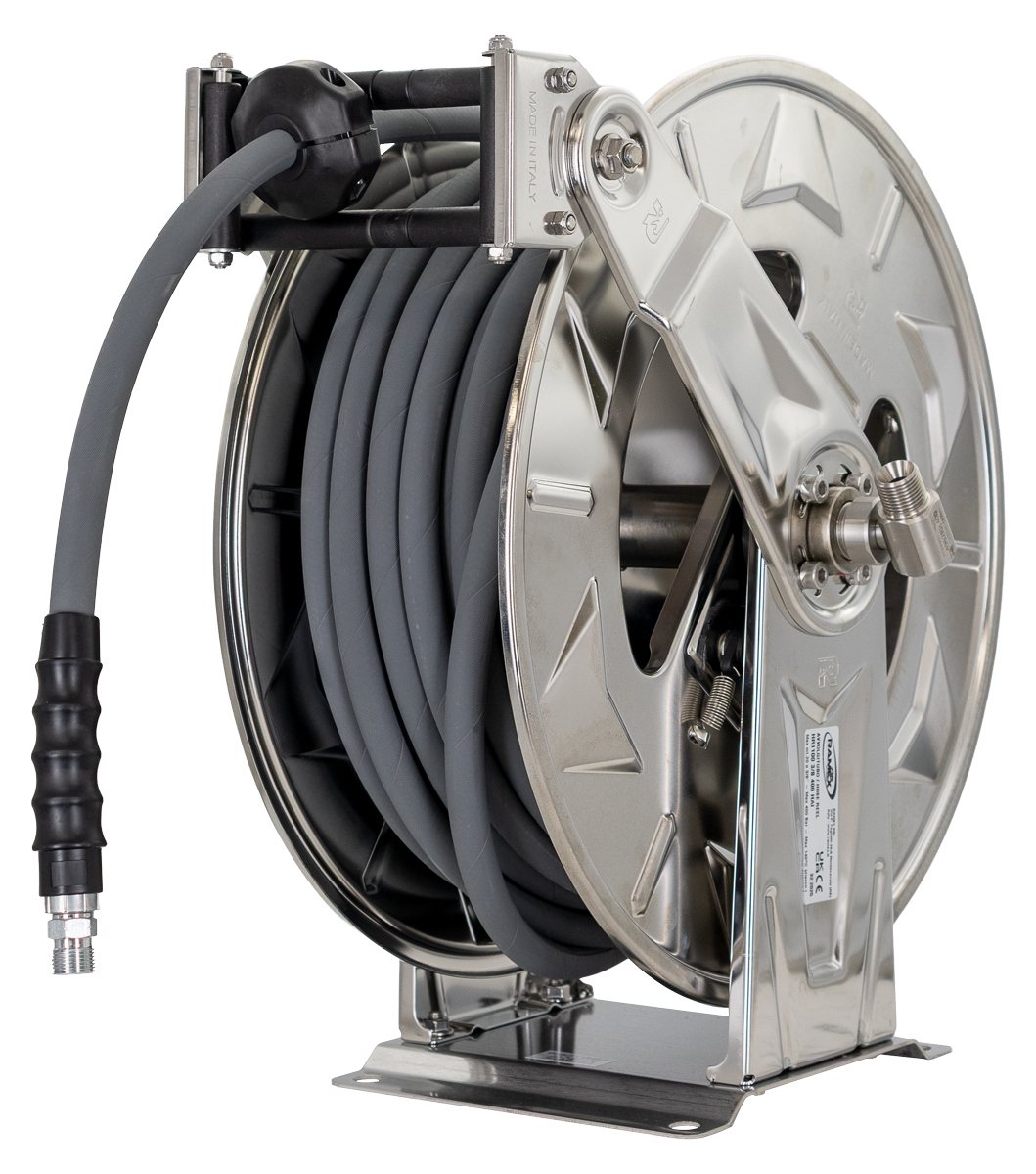 Hose Reel Retractable with 20m 2wire hose [175 AV1100-HR2-38G-20M]