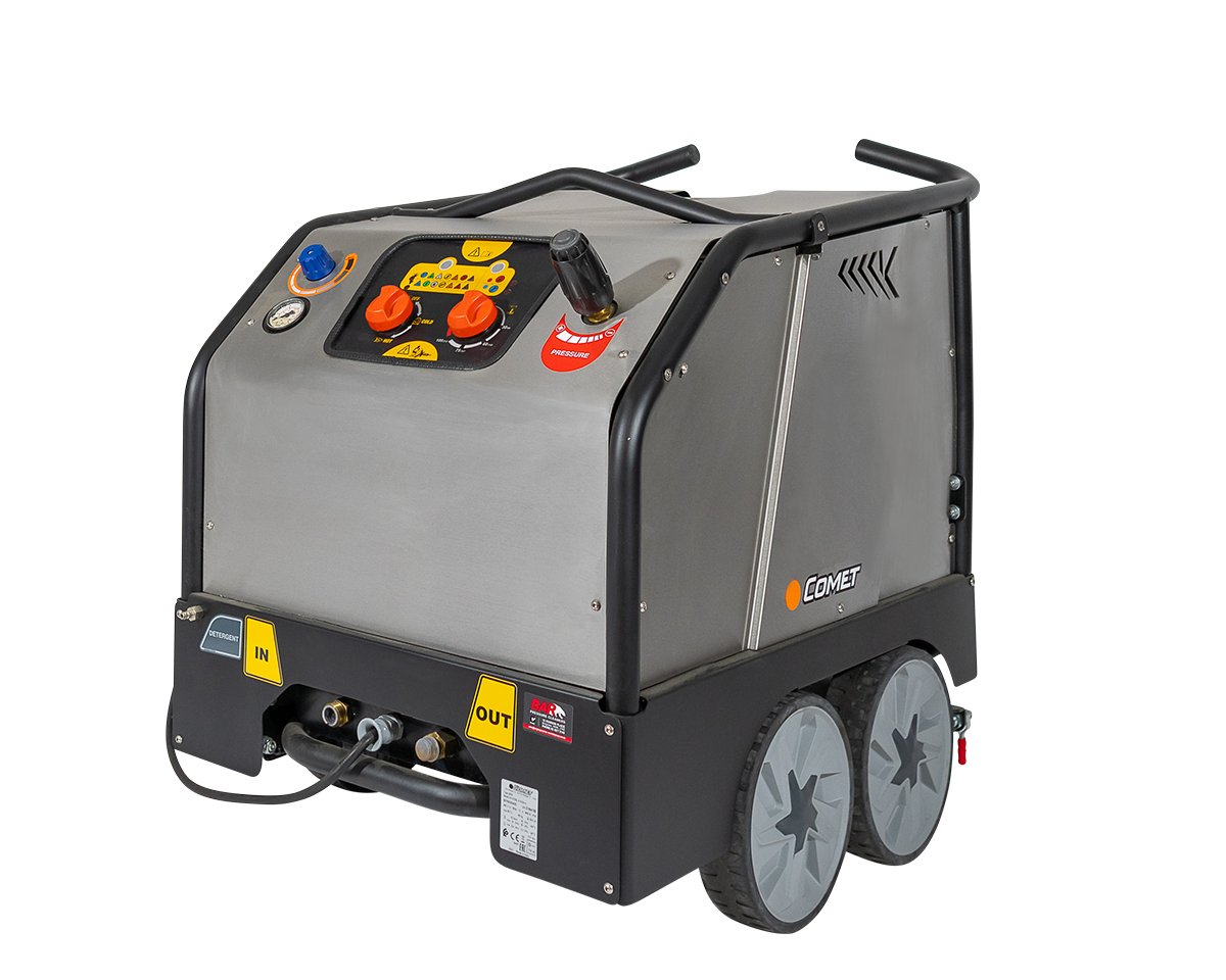 Hot Electric Pressure Cleaner – Three Phase – KP Steel Extra - BAR[108 HOT10012KS] [108 HOT10012KP]