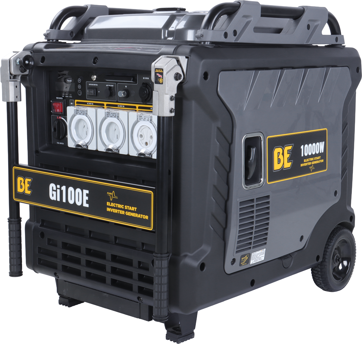 10,000W Pure Sign Wave Digital Inverter Generator - Electric, Remote & 2-Wire Start [123 GI100E]