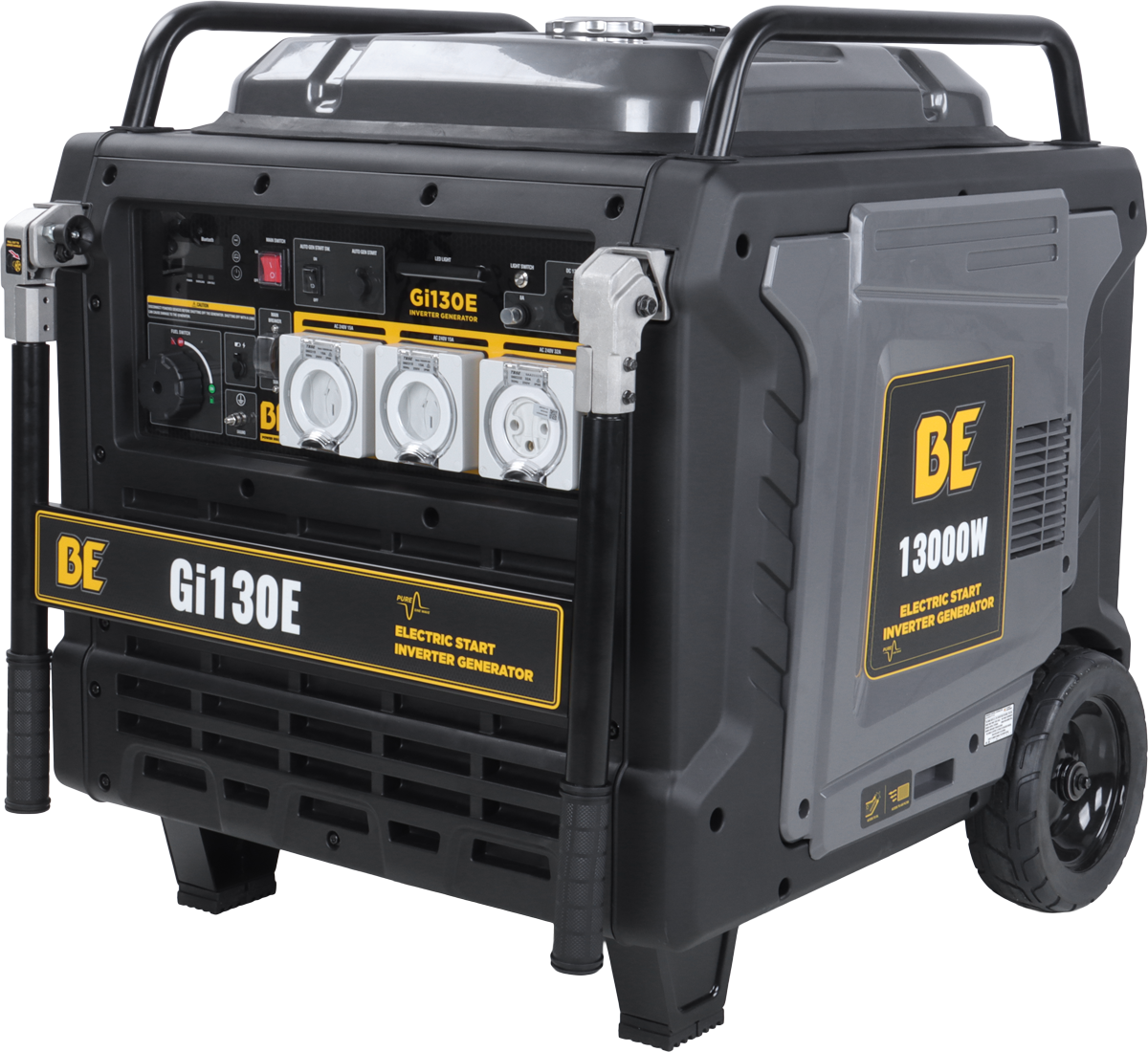 13,000W Pure Sign Wave Digital Inverter Generator - Electric, Remote & 2-Wire Start [123 GI130E]