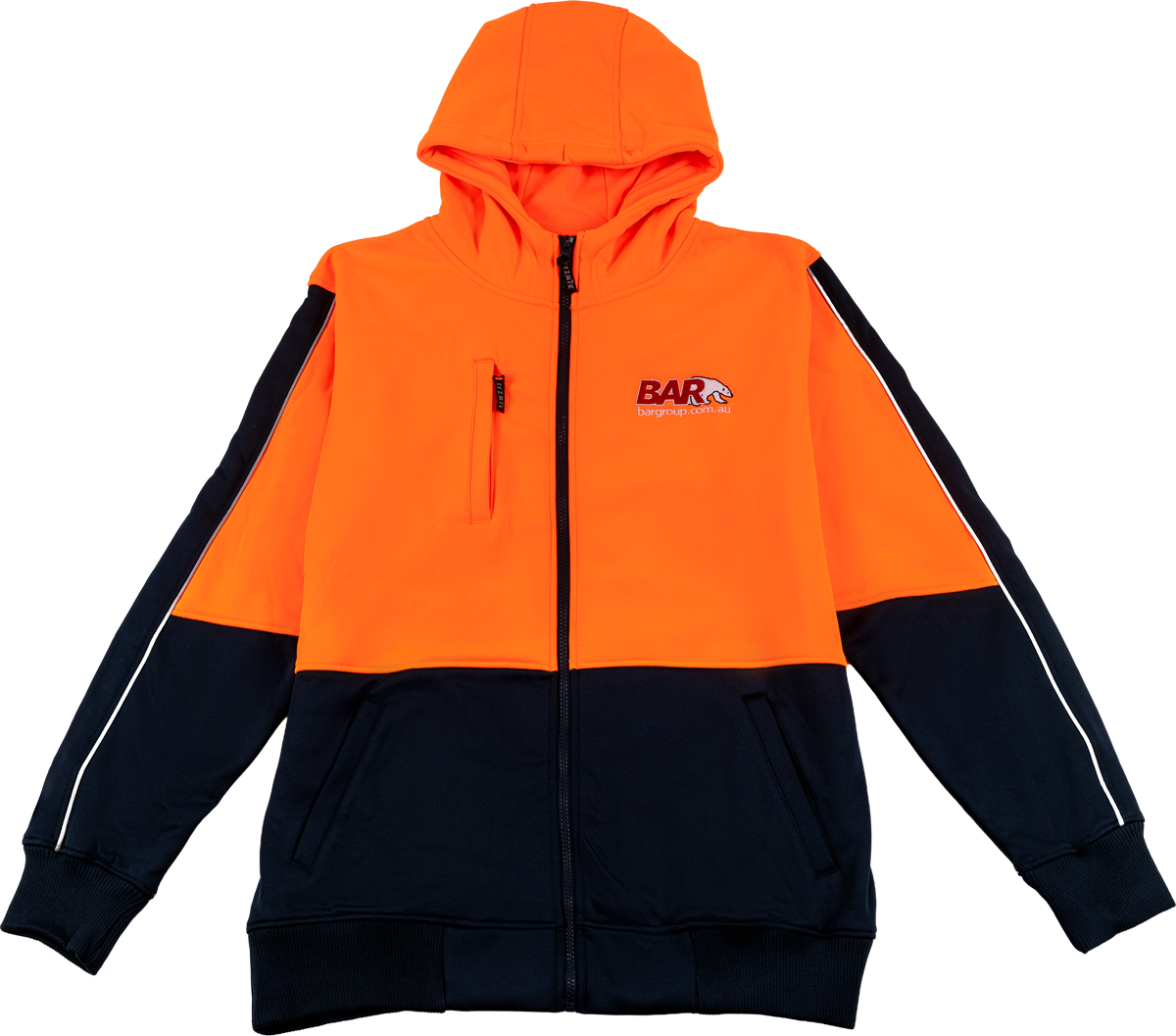 BAR Hi Vis Hooded Jacket
