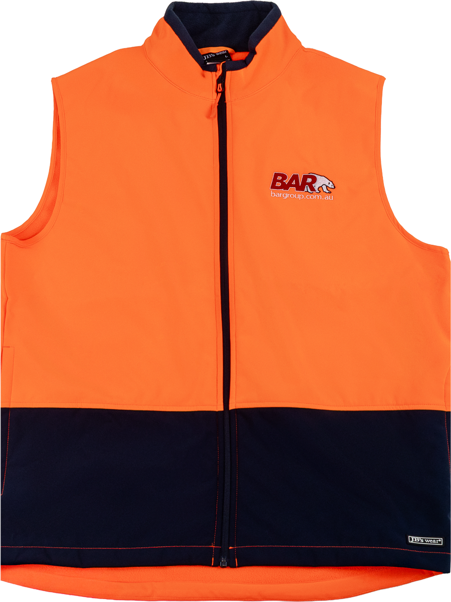 BAR Hi Vis Soft Shell Vest