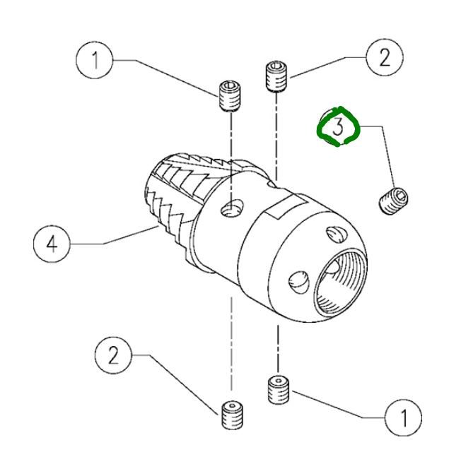 Nozzle - M6 - PA[145 25.1250.51]