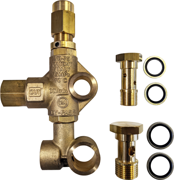 VB75 – Banjo Connection Unloader – Hollow Screw Fitting – PA